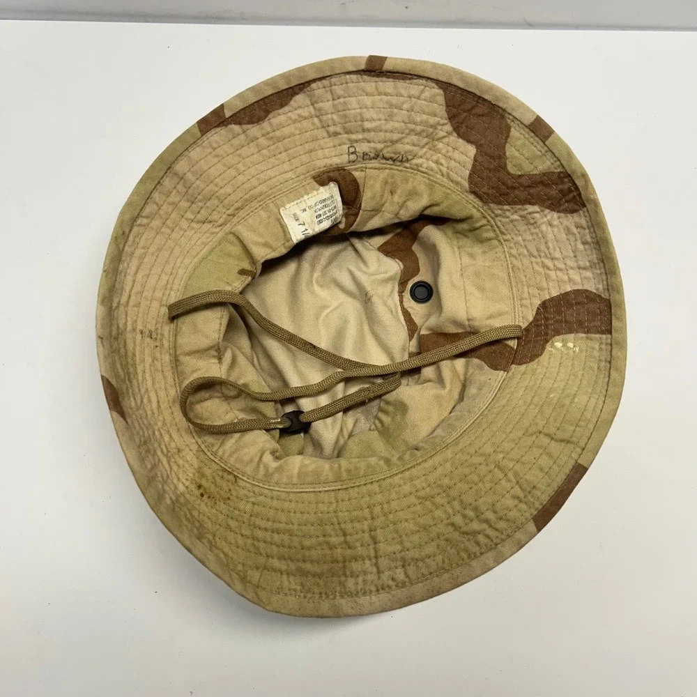 Bernard Cap Co Boonie Hat Tan Desert Camo Unisex 7 1/4 Military Sun Hat 0307